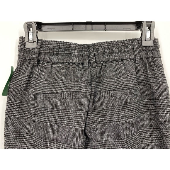 Only Gray Plaid Stretch Cropped Straight Leg Pants - Picture 5 of 7